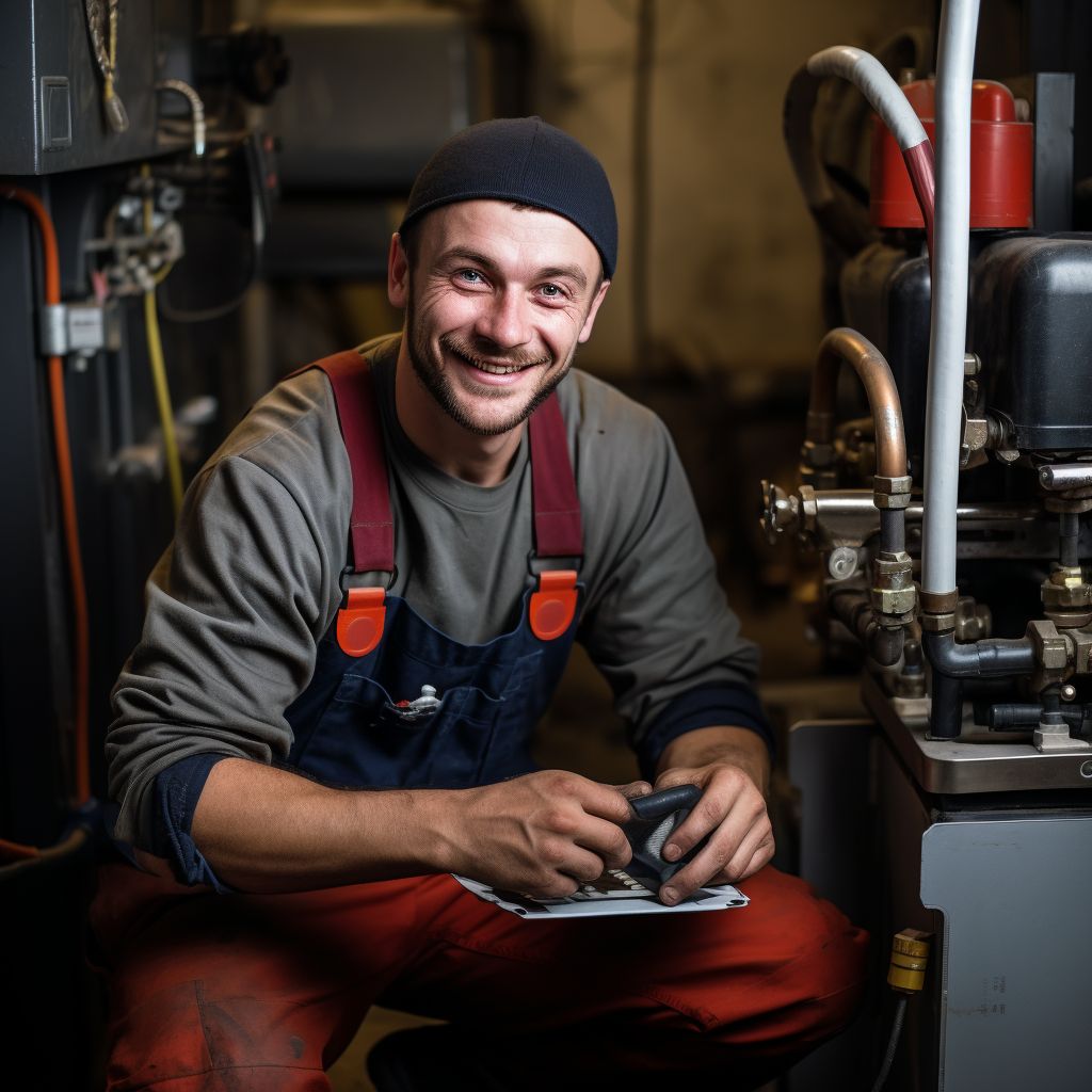 a heating engineer with the right tools for the job